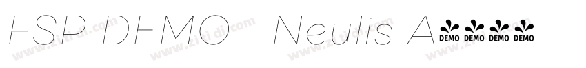 FSP DEMO   Neulis A字体转换